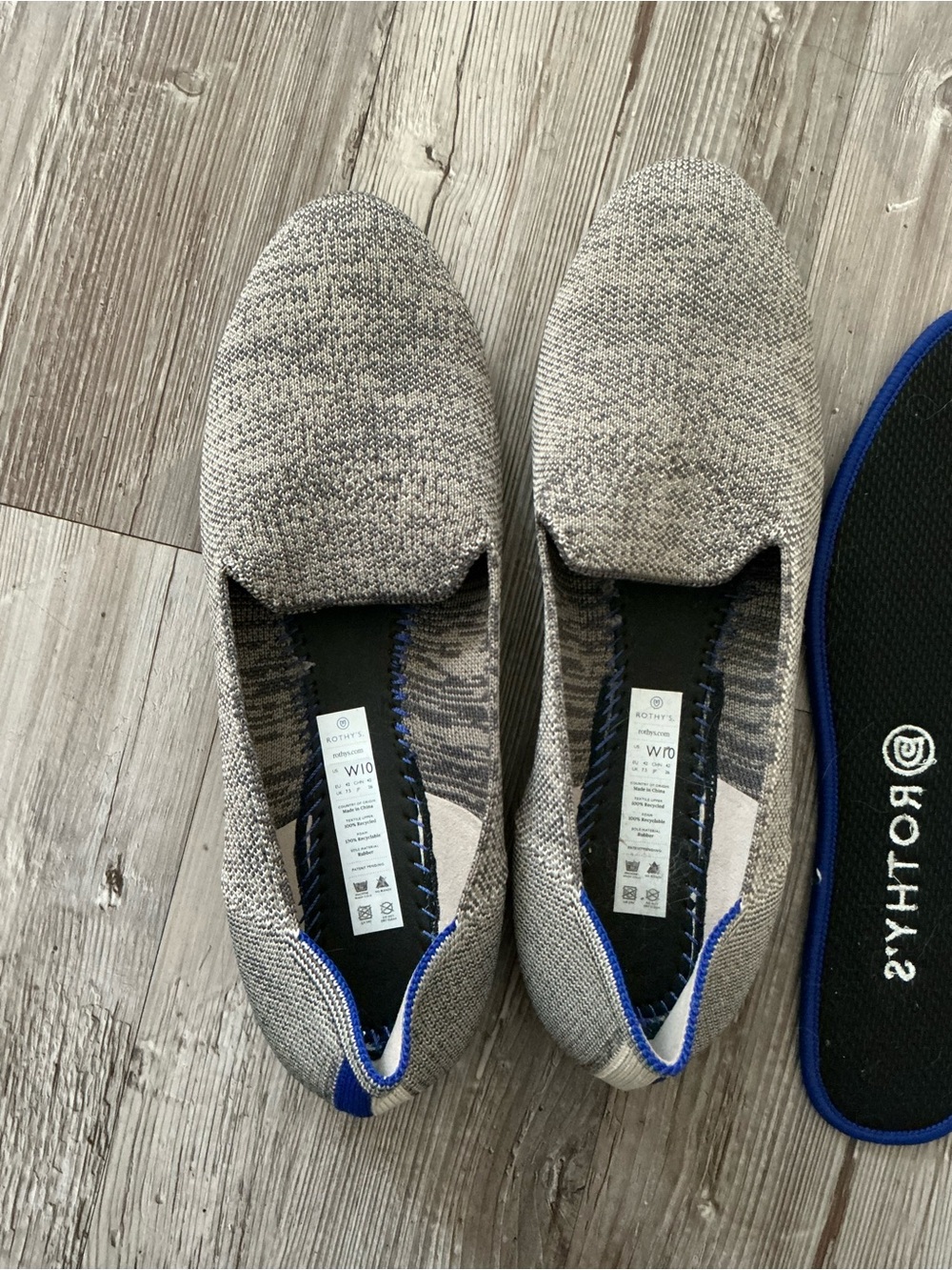 Rothy's Women's Gray Slip-On Loafers